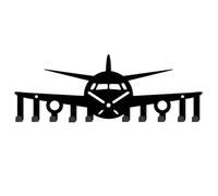 SUPERDANT Portachiavi In Metallo A Forma di Aereo Decorativo 10 gancio Nero Organizer per Chiavi Da Parete Ganci per Chiavi Personalizzati Gancio per Guinzaglio per Cani