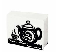 SUPERDANT Servilletero para hervidor de mesa, servilletero de hierro para cafetera, servilletero para tetera, servilletero para hervidor y taza, decoración para cocina restaurante