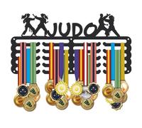 SUPERDANT Soporte de Metal para medallas de Judo Organizador de medallas premios listón Montaje en Pared 5 líneas decoración de Pared para Gimnasio Deportes Club Escuela competición Atleta