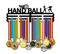 SUPERDANT Soporte para Medallas Colgador de Exhibición de Medallas de Bola de Mano para Soporte de Medallas de Competición, Colgante de Pared de 40x15cm