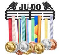 SUPERDANT Soporte para Medallas de Judo Femenino Estante de Exhibición de Medallas Deportivas para Más de 60 medallas Soporte de Pared para Exhibición de Cinta Colgador de Decoración