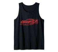 Superdeportivo futurista Digital Turbo Race Motorsport Style Camiseta sin Mangas