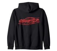 Superdeportivo futurista Digital Turbo Race Motorsport Style Sudadera con Capucha