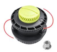 SuperDi 314608005 Cabezal de recortadora de alimentación de topes, compatible con cabezal de recortadora de cuerdas Ryobi Reel Easy+, repuesto de cabezal de Wacker de malas hierbas, compatible con