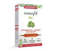 SUPERDIET - GINKGOFIT BIO - Buena circulación - Memória - Fabricado en Francia - 20 Ampollas de 15ml