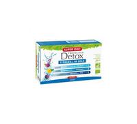 SUPERDIET - PROTOCOLO DETOX BIO - Detox del organismo - Aliado del hígado y riñones - Fabricado en Francia - 20 Ampollas de 15ml