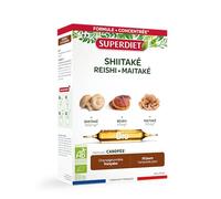 SUPERDIET - SHIITAKE - MAITAKE - REISHI - Cultura Tradicional Japonesa - Granja Francesa - Fabricado en Francia - 20 Ampollas de 15ml