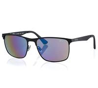 Superdry As Gafas de Sol Elásticos Negro Con Varias Capas Espejo Lentes 004