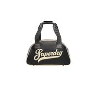 Superdry Bolso de bolos retro para mujer, color negro/gris/crema, talla 1