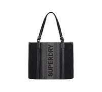 Superdry Bolso de cuero de lujo para mujer, Negro , talla única