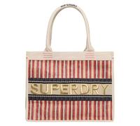 Superdry Bolso de mano de lujo para mujer con bordado, Crudo Rojo, talla única