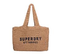 Superdry Bolso de mano para mujer City con aspecto de ganchillo, Natural/Azul Marino Oscuro, talla única