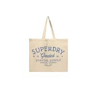Superdry Bolso tote para mujer, marrón natural/azul tida, talla única