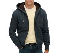 Superdry Sudadera con cremallera 'BORG' gris basalto S gris basalto
