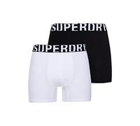 BOXER SUPERDRY M3110340A LOGO DOUBLE PACK BLACK_WHITE S