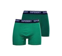 Superdry Boxer Multi Double Pack, Oregon/Bright Green, S para Hombre