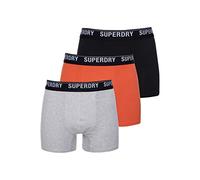 Superdry Boxer Multi Triple Pack, Black/Orange/Grey, XL 3 para Hombre
