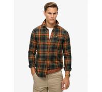 Superdry Camisa de leñador de algodón orgánico con logotipo Vintage. Negro XL/52