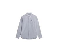Superdry Camisa de Manga Larga r2-l/s para Hombre (Mediana), Azul Marino, XXL, Azul Marino, XXL