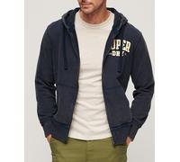 Superdry Camiseta a rayas con logotipo Vintage Logo Athletic. Gris L