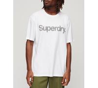 Superdry Camiseta de hombre suelta City. Blanco S
