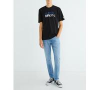 Superdry Camiseta de hombre suelta con logotipo Sportswear. Negro S