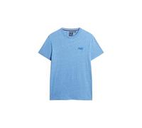Superdry Camiseta de Manga Corta para Hombre con Logotipo Vintage, Fresh Blue Grit, XXL