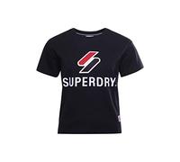 Superdry Camiseta de Manga Corta para Mujer. Negro S