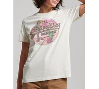 Superdry Camiseta de mujer con logotipo Vintage Narrative. Blanco 38/12