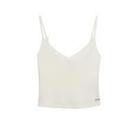Superdry Camiseta de tirantes para mujer Athletic Essentials con cuello en V, Hueso del desierto blanco, XS