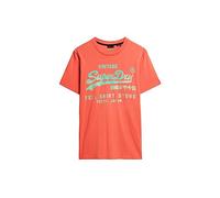 Superdry Camiseta Estampada, Coral (Deep Sea Coral), M para Hombre