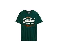 Superdry Camiseta Estampada, Pine Green, L para Hombre