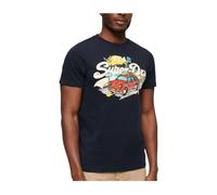 Superdry - Camiseta Gráfica Eclipse Verano Vibes - Tops - Hombre - Negro - S -