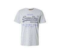 Superdry Camiseta 'Heritage' azul / gris / antracita, Talla L
