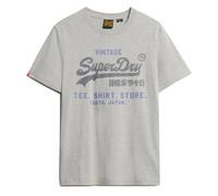 Superdry Camiseta Hombre - VI Patrimonio Amplio Camiseta, Algodón, Rundh
