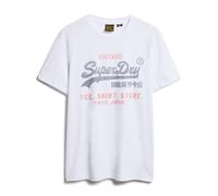 Superdry Camiseta Hombre - VI Patrimonio Amplio Camiseta, Algodón, Rundh