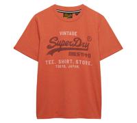Superdry Camiseta Hombre - VI Patrimonio Amplio Camiseta, Algodón, Rundh