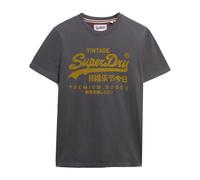 Superdry Camiseta Para Hombre - VI Classic Tee, Logo, Cuello Redondo, Sólido