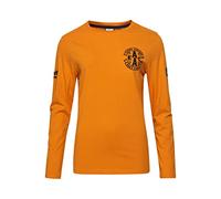 Superdry Top Collegiate LS Camiseta, Track Gold, XS para Mujer