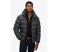 SUPERDRY Chaqueta acolchada con capucha Sports. Color gris