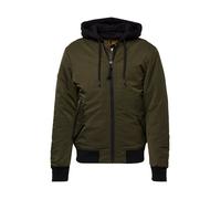 Superdry Chaqueta de entretiempo 'MA1' verde oscuro / negro L verde oscuro / negro