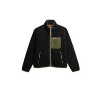 SUPERDRY Chaqueta de forro polar negro | S