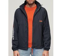 Superdry Chaqueta de hombre cortavientos con capucha SD. Azul marino L