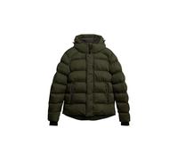Superdry Chaqueta de invierno Sportpuffer de microfibra para hombre con capucha - L