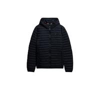 Superdry Chaqueta Fuji Lite con capucha, negro azabache, XL