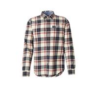 Superdry & Co Camisa crema / azul oscuro / naranja / rojo carmesí S crema / azul oscuro / naranja / rojo carmesí