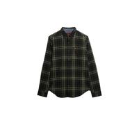 Superdry & Co Camisa oliva / verde oscuro / blanco M oliva / verde oscuro / blanco