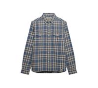 Superdry & Co Camisa 'The Merchant Store' beige / azul ahumado / miel XL beige / azul ahumado / miel