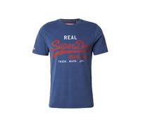 Superdry & Co Camiseta 'Eclipse' azul oscuro / rojo carmesí / blanco L azul oscuro / rojo carmesí / blanco