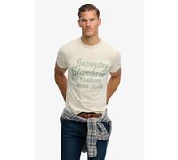 Superdry & Co Camiseta 'Industry Worker' ecru / jade XXL ecru / jade